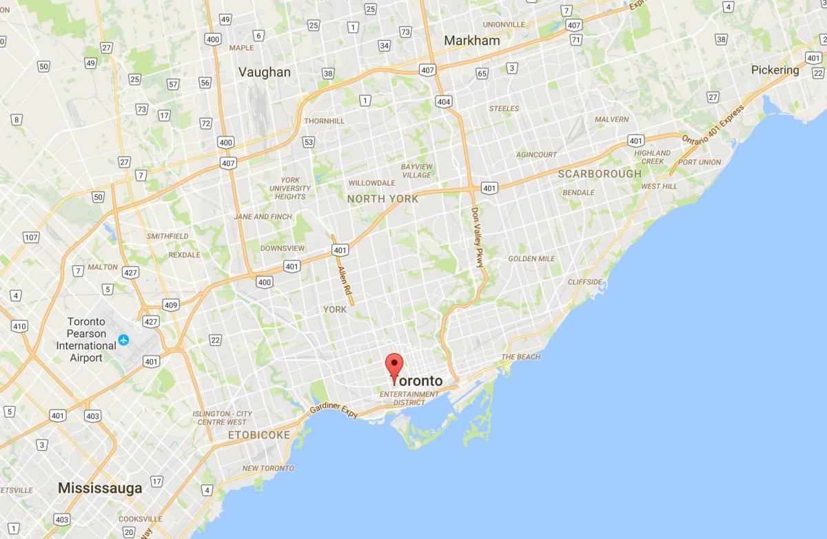 Karte Alexandra park rajonā Toronto