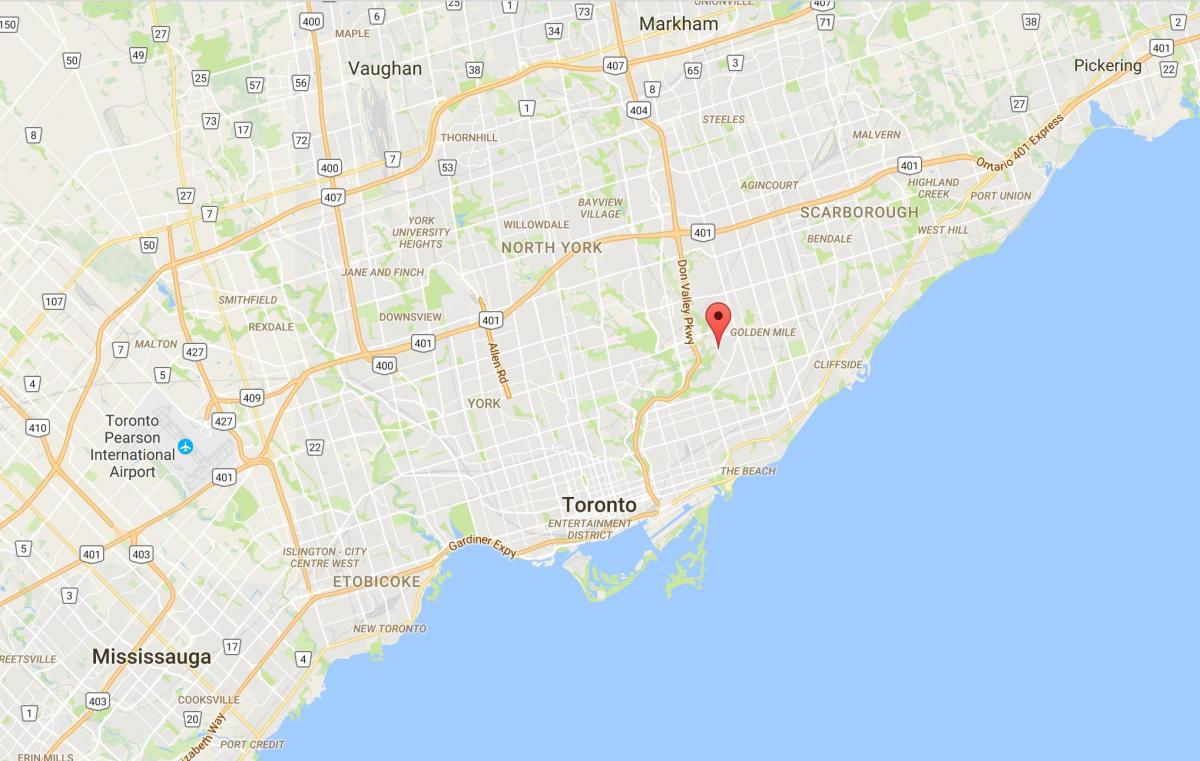 Karte Bermondsey rajona Toronto