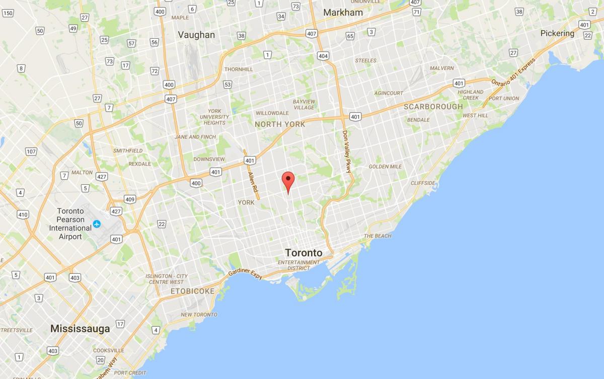 Karte Chaplin Īpašumu rajona Toronto
