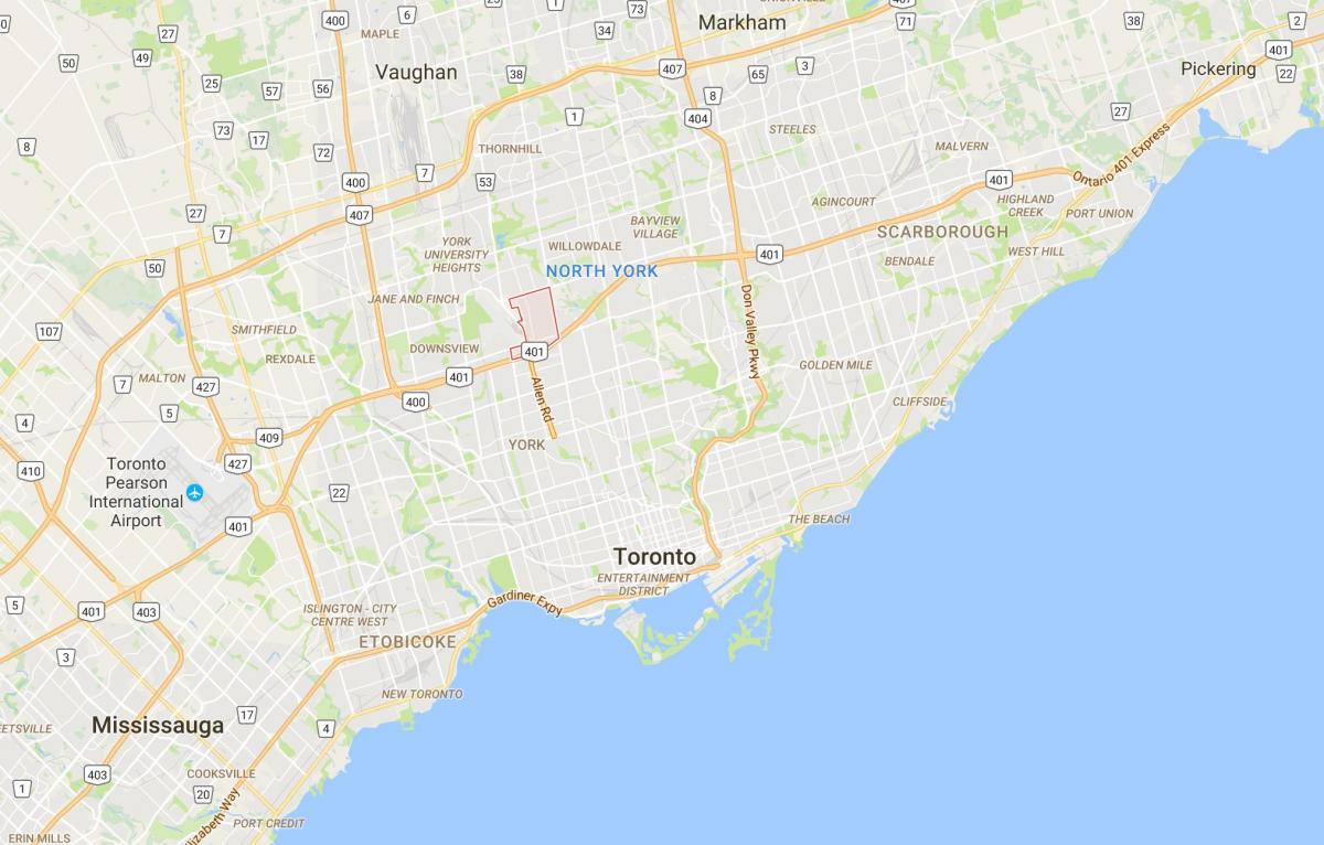 Karte Clanton Parka rajonā Toronto