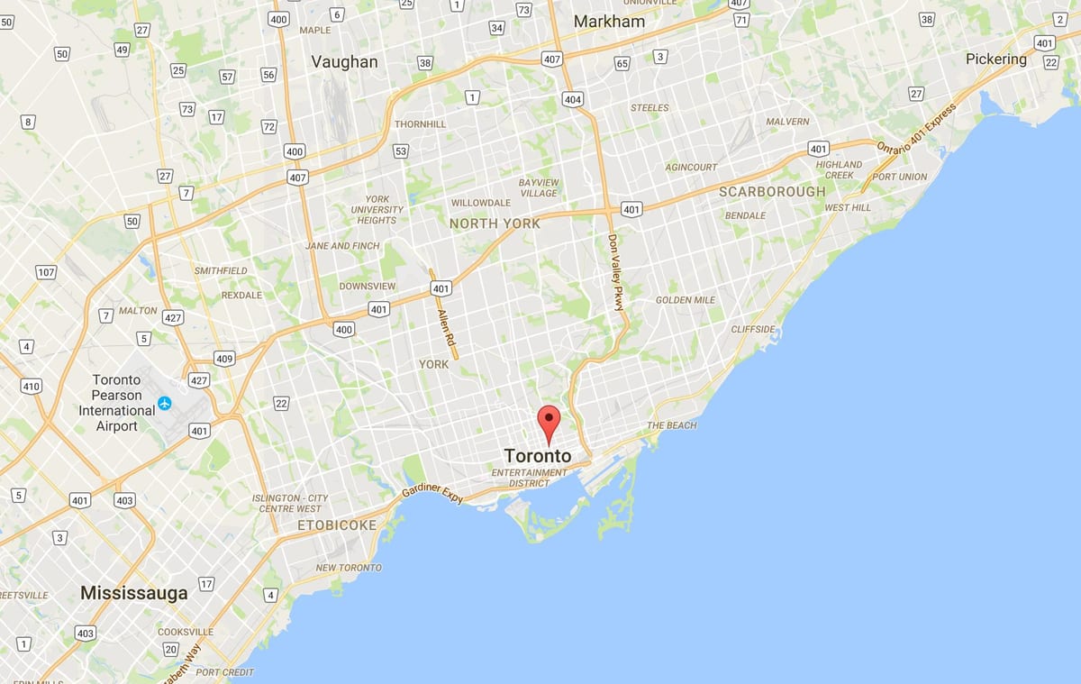 Karte Dārza Rajonā Toronto