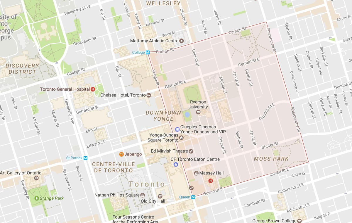 Karte Dārza Rajonā Toronto City