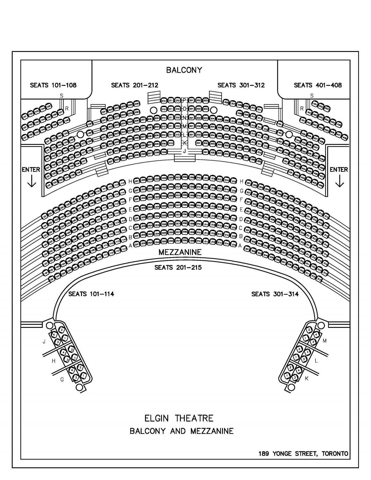 Karte Elgin & Ziemas Dārza Teātris