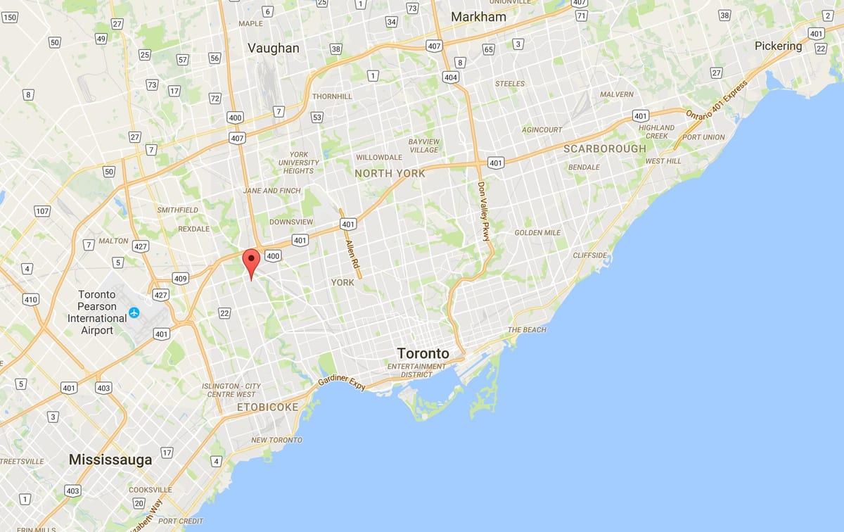 Karte Hambera Augstumu – Westmount rajona Toronto