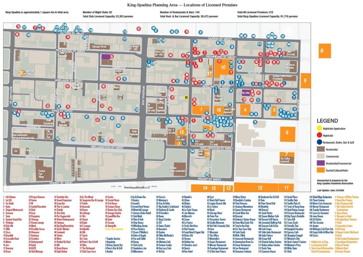 Kartes no Izklaides Rajona Toronto informācija