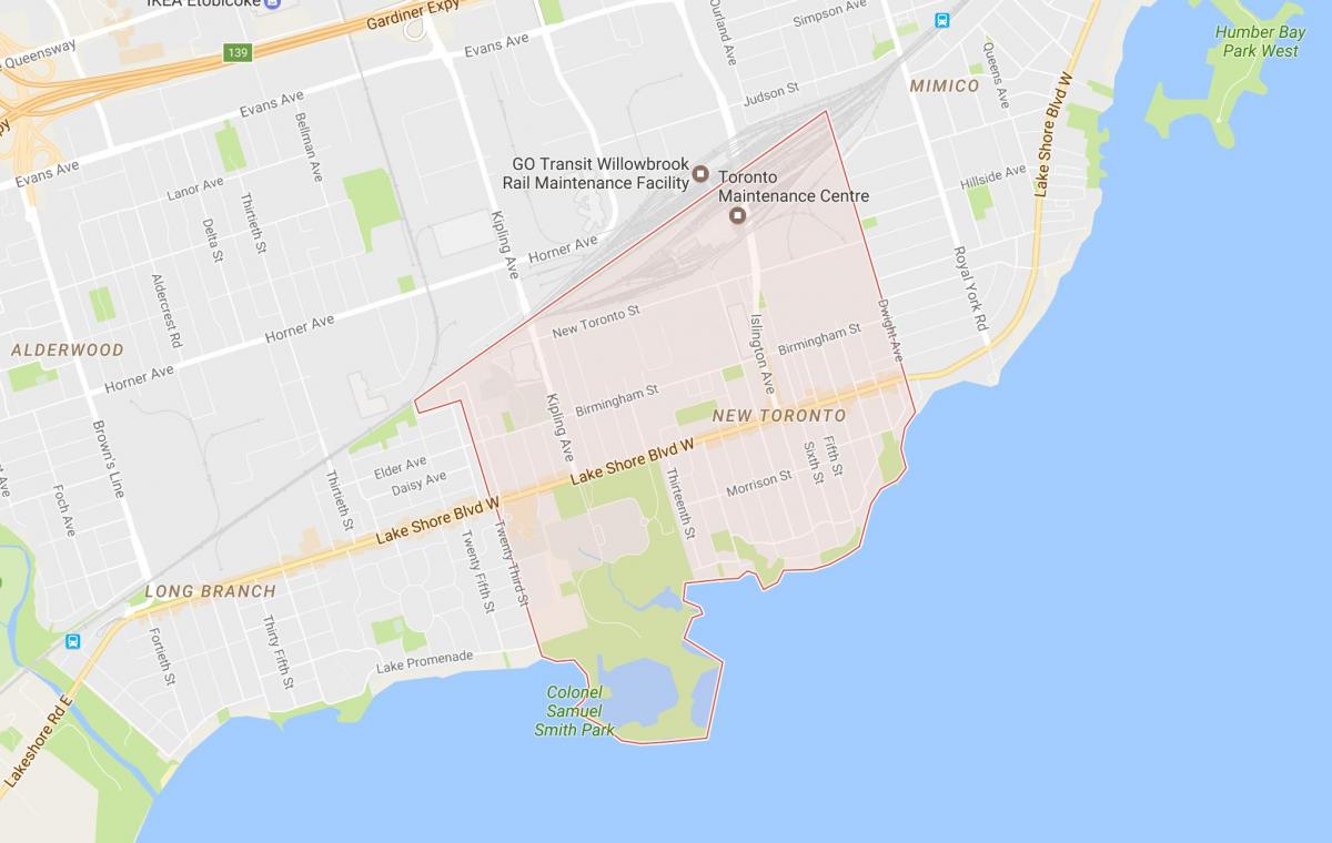 Karte Jaunu Toronto Toronto apkaimē