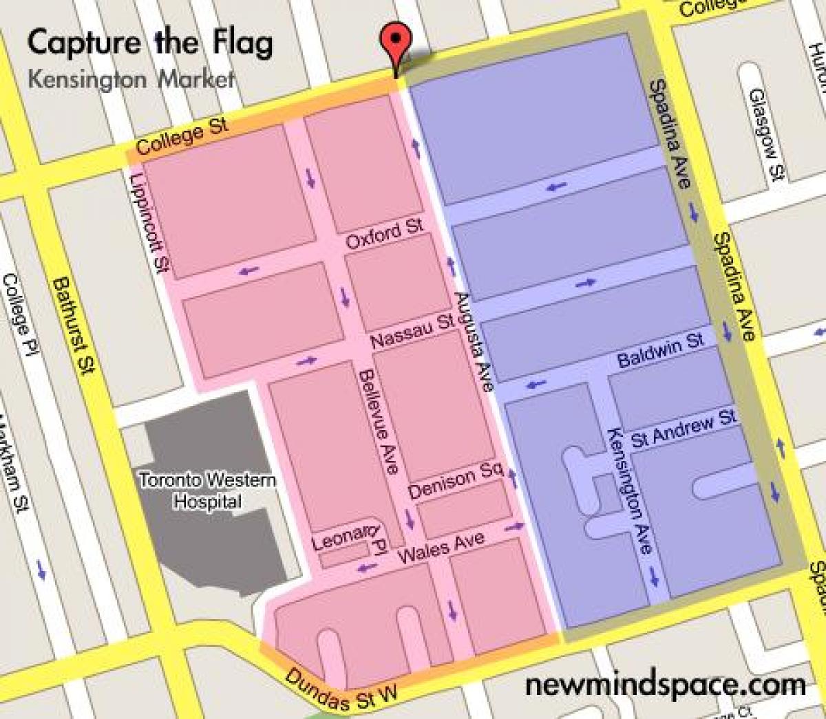 Karte Kensington Tirgus Toronto City