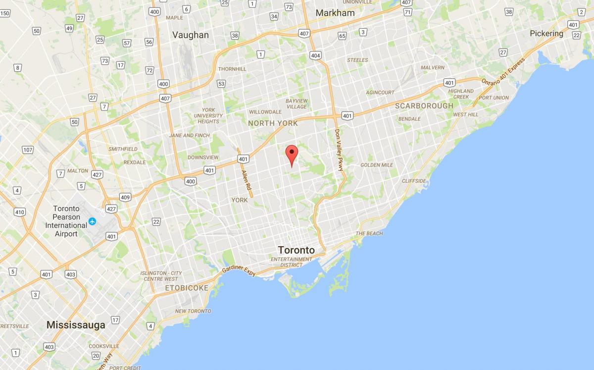 Karte Lawrence Parka rajonā Toronto