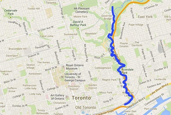 Karte Nav upes Toronto