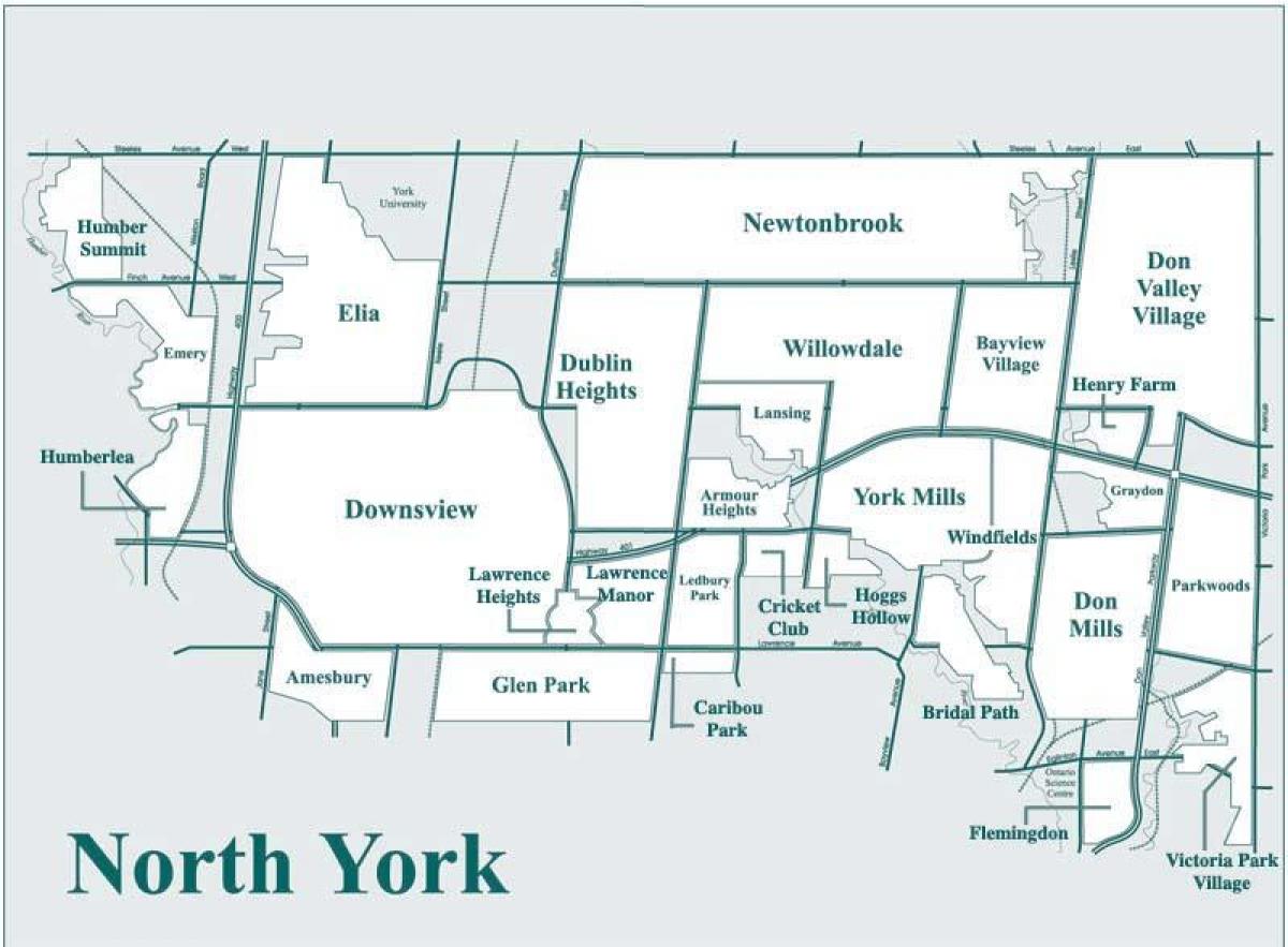 Karte, North York