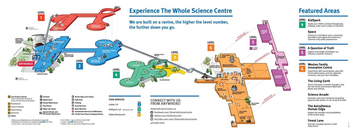 Karte Ontario zinātnes centrs