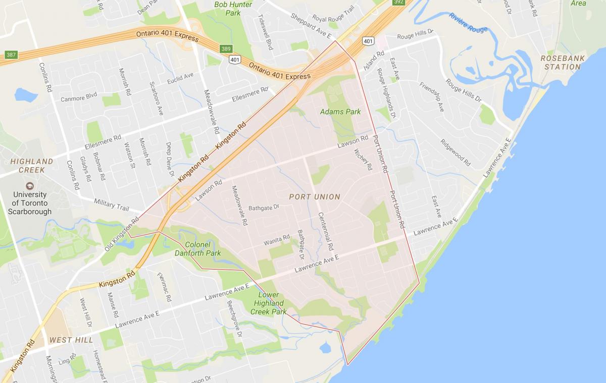 Kartē Ostu Savienības kaimiņattiecību Toronto