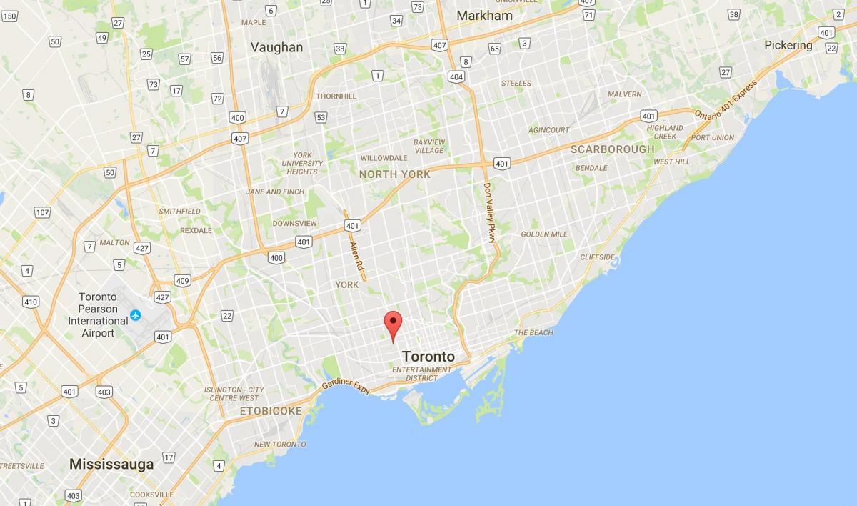 Karte Palmerston rajona Toronto