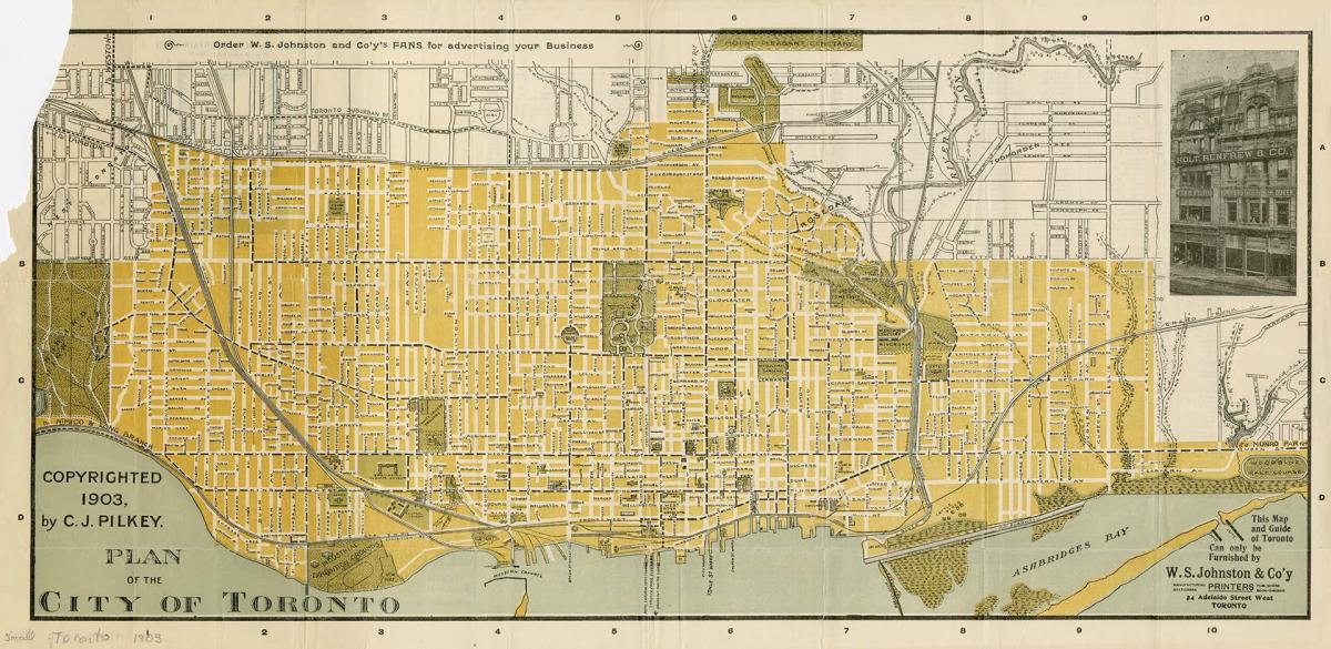 Karte pilsētā Toronto 1903