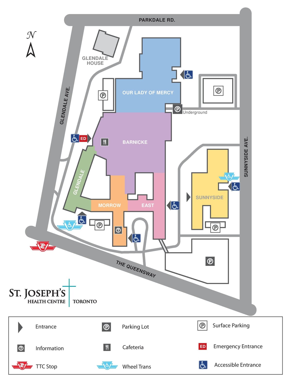 Map Svētā Jāzepa Veselības Centrs Toronto