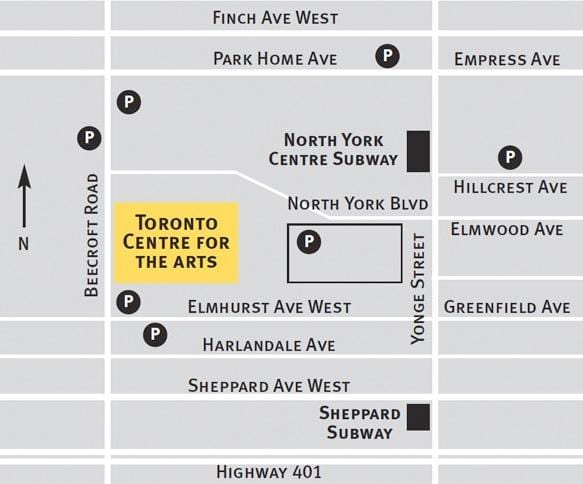 Karte Toronto centrs māksla