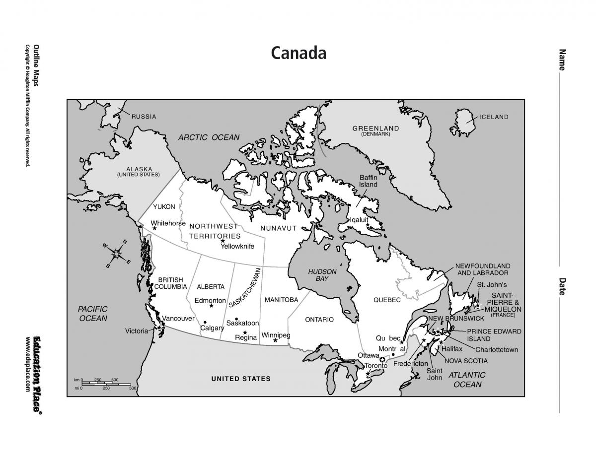 Kartes Toronto, on, kanāda