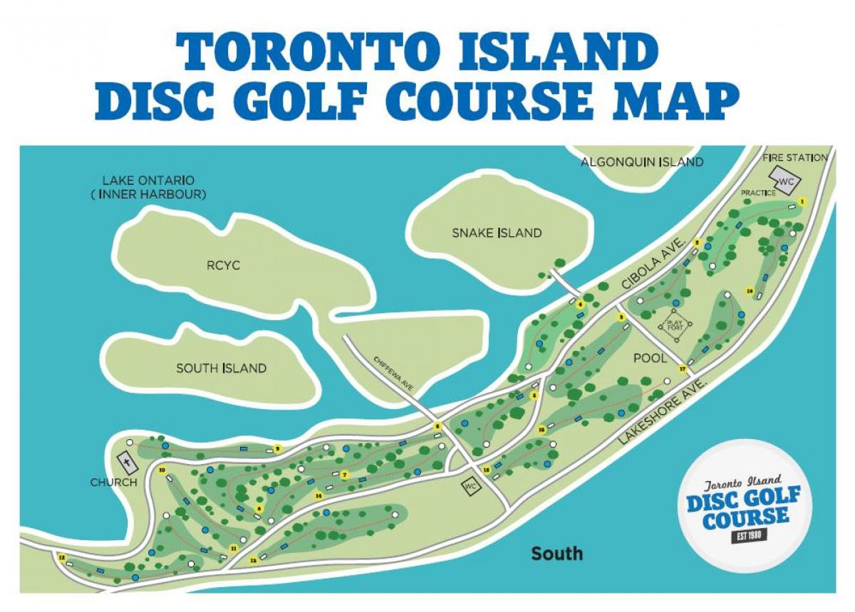 Karte Toronto Salās, golfa kursi Toronto