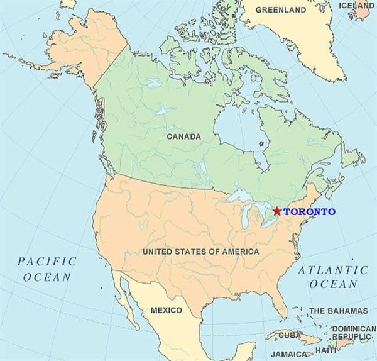 Karte Toronto uz amerikas savienotās valstis