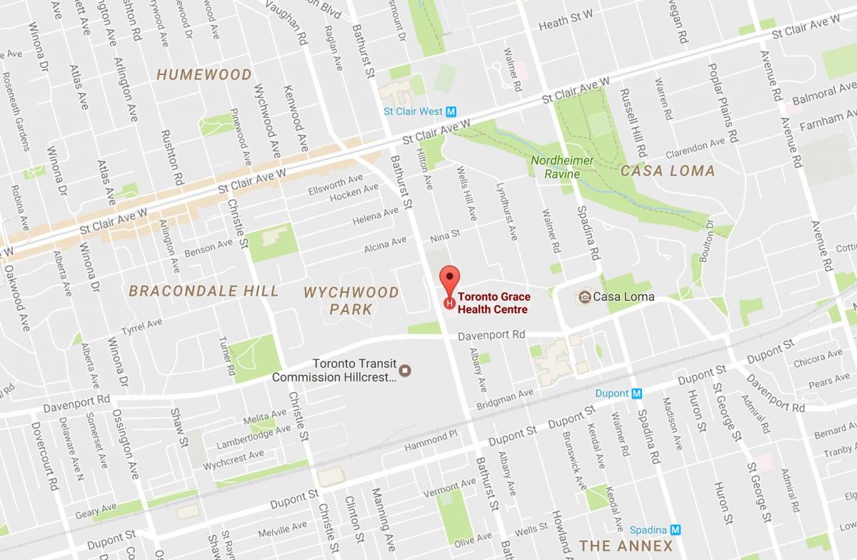 Karte Toronto Žēlastību, Veselības Centrs