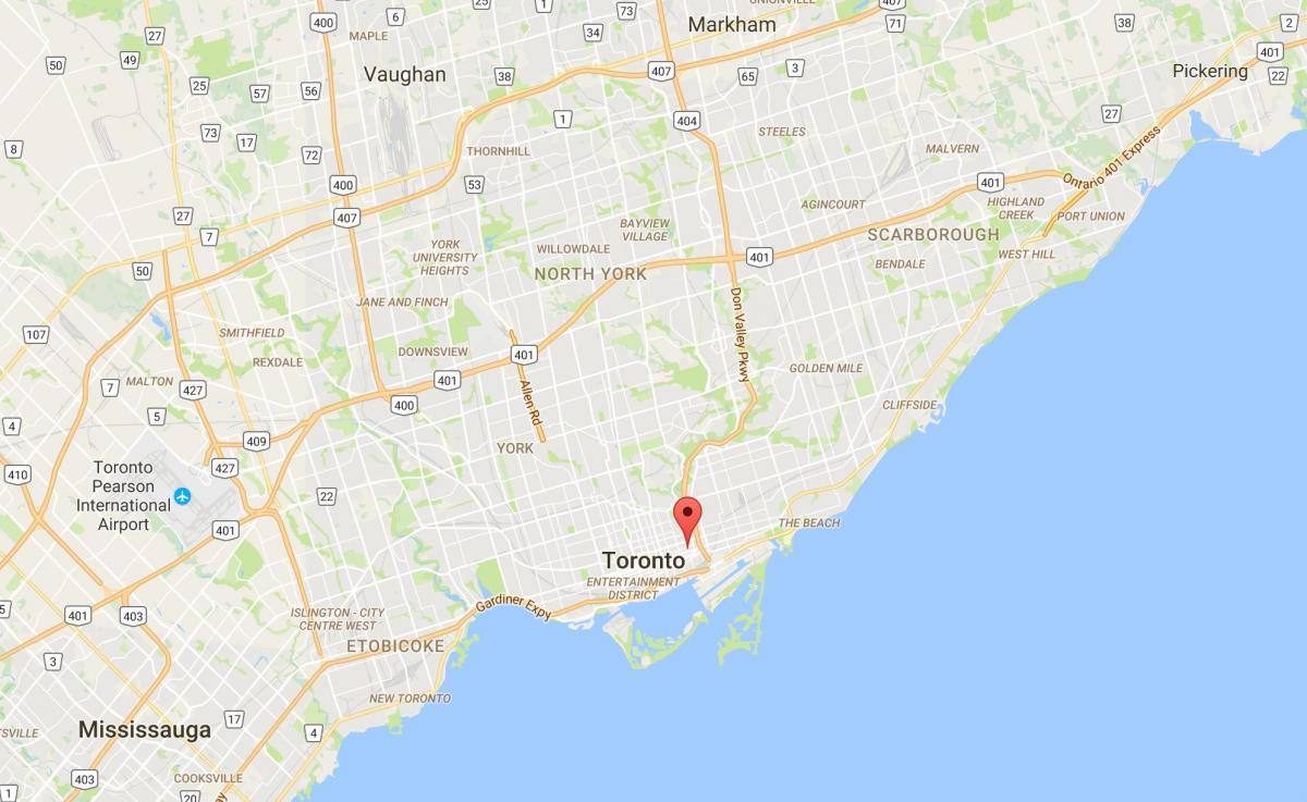 Karte Trefann Tiesu apgabala Toronto