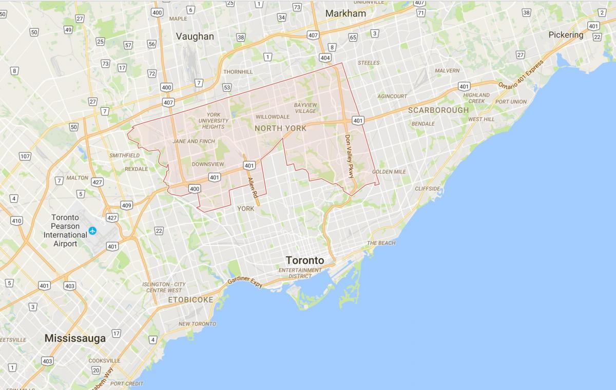 Karte Uptown Toronto Toronto rajons