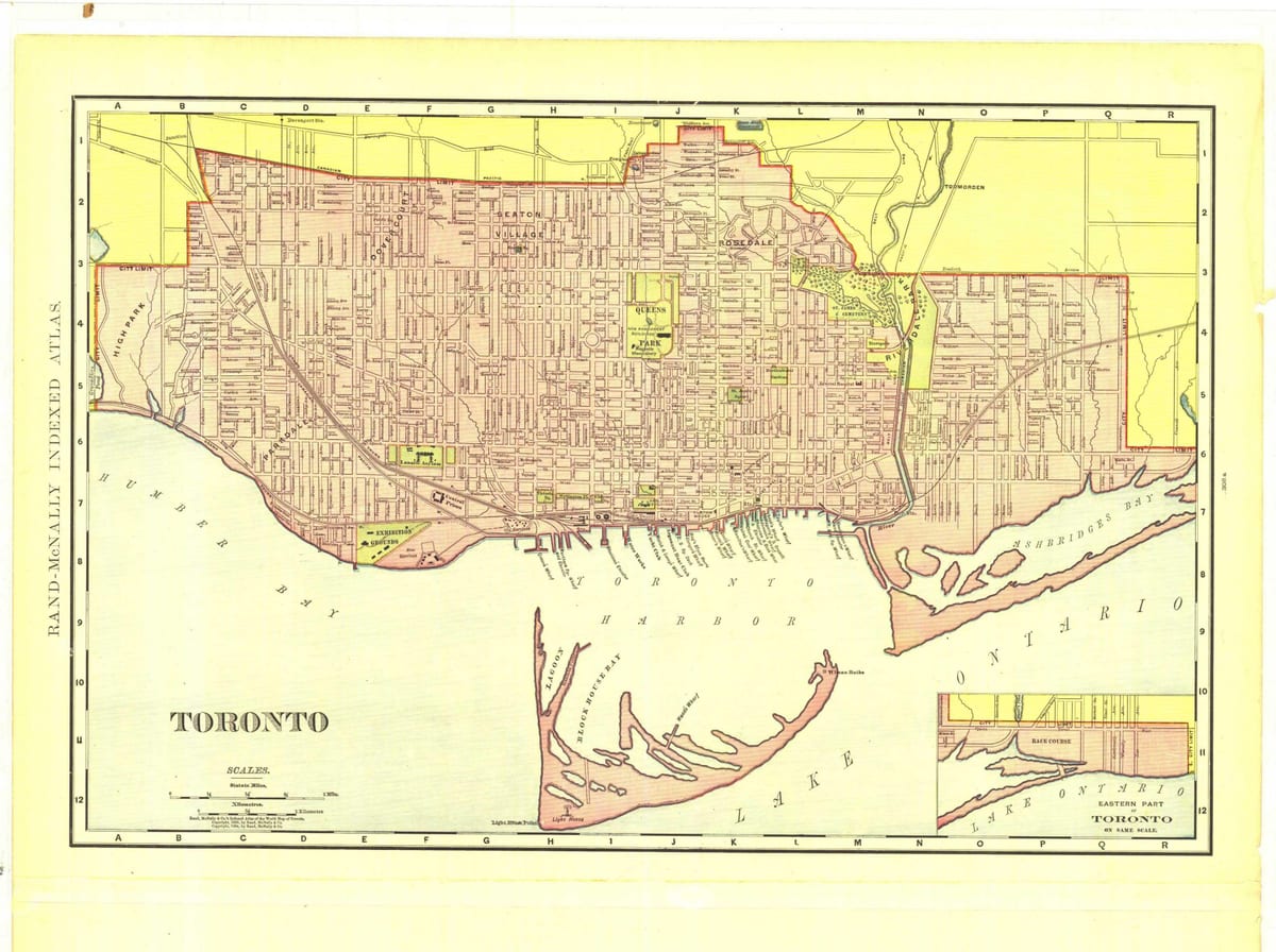 Karte vēstures Toronto
