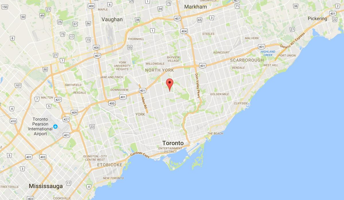 Karte Wanless Parka rajonā Toronto