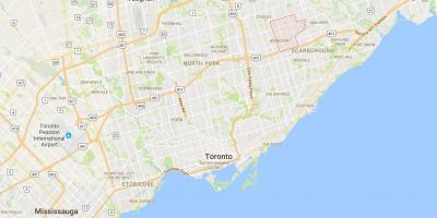 Karte Agincourt rajona Toronto