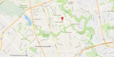 Karte Albion ceļu Toronto