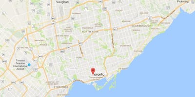 Karte Alexandra park rajonā Toronto