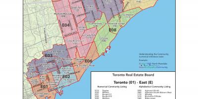 Karte austrumu Toronto