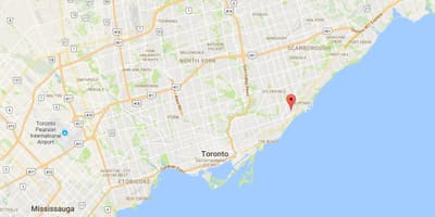 Karte Bērzu Klints Virsotnes rajonā Toronto