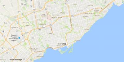 Karte Bathurst Muižas rajonā Toronto