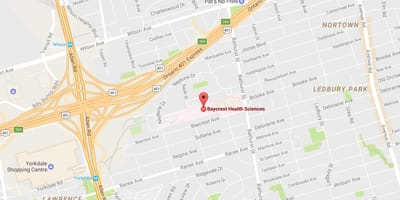 Karte Baycrest Veselības Zinātņu Toronto
