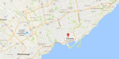 Karte Boldvins Ciema rajonā Toronto
