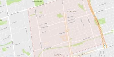 Karte Briar Hill–Belgravia kaimiņattiecību Toronto