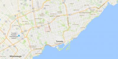 Karte Briar Hill–Belgravia rajona Toronto