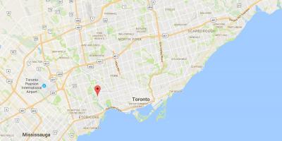 Karte Baby Point rajona Toronto
