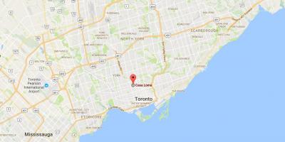 Karte Casa Loma rajona Toronto