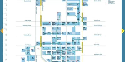 Karte Ceļš Finanšu Rajonā, Toronto