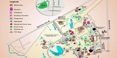 Karte Centennial Park Siltumnīcefekta Toronto