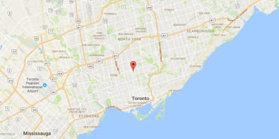 Karte Chaplin Īpašumu rajona Toronto