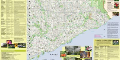 Karte dārzi Toronto east