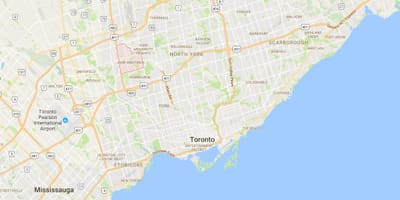 Karte Jane un Žubīte rajona Toronto