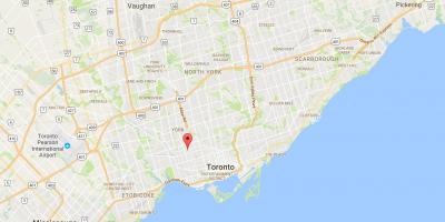 Karte Davenport rajona Toronto