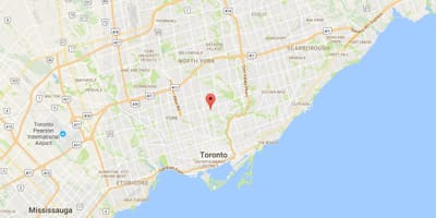 Karte Davisville Ciema rajonā Toronto