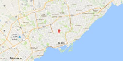 Karte Deer Park rajonā Toronto