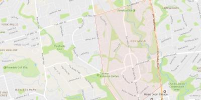 Karte, Don Mills kaimiņattiecību Toronto