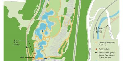 Karte, Don Valley Ķieģeļu Darbi parks